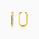 Crystal Accent Huggie Earrings