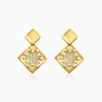 Glam Mosaic Square Earrings