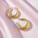 Golden Radiance Hoop Earrings