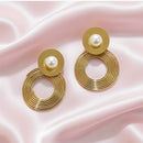 Golden Ripple Earrings