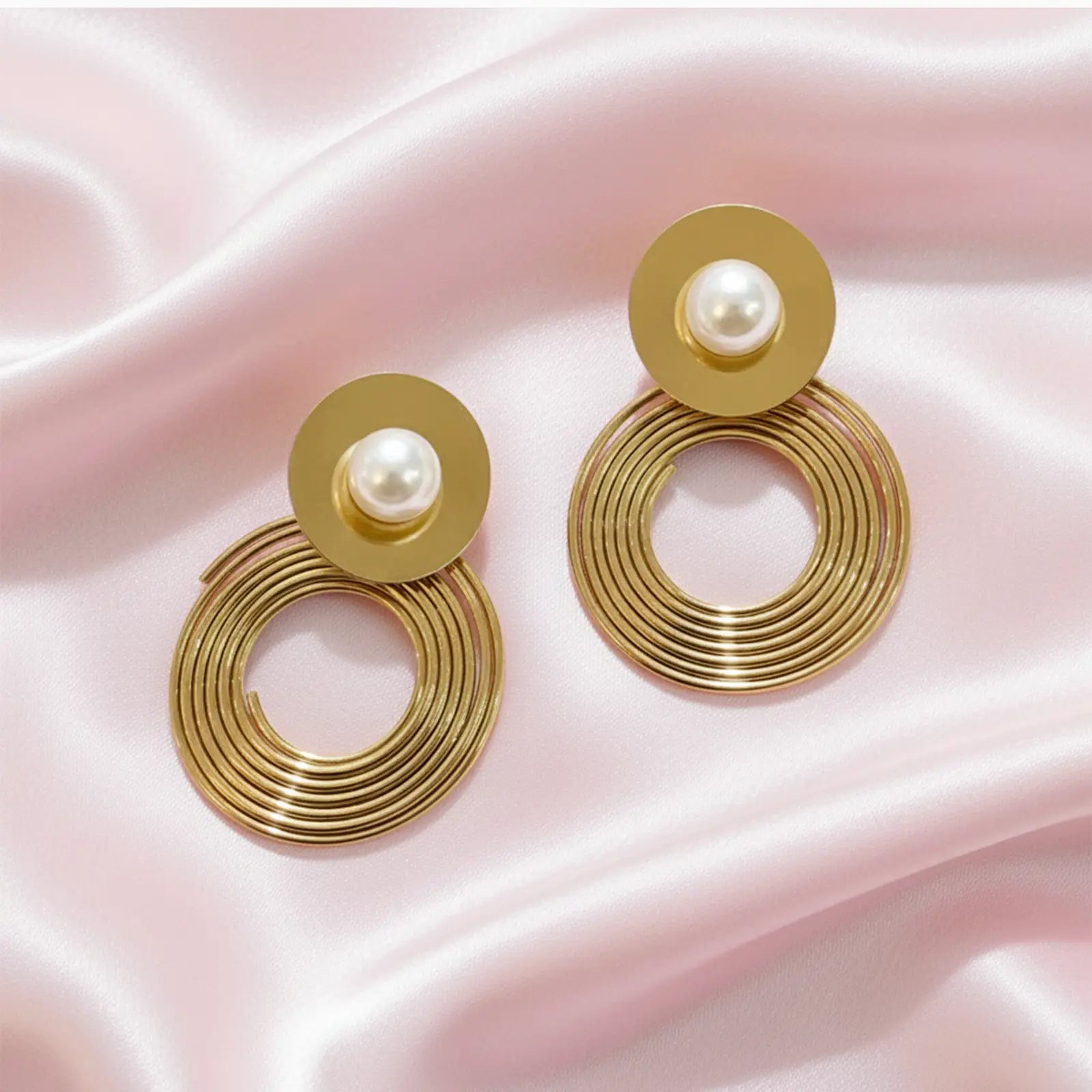 Golden Ripple Earrings