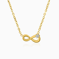 Infinity Crystal Pendant Necklace