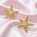 Pearl Starfish Earrings