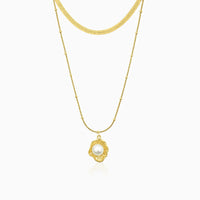 Regal Pearl Layered Necklace