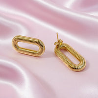 Sunlit Oval Earrings