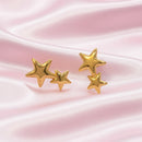Twin Star Stud Earrings