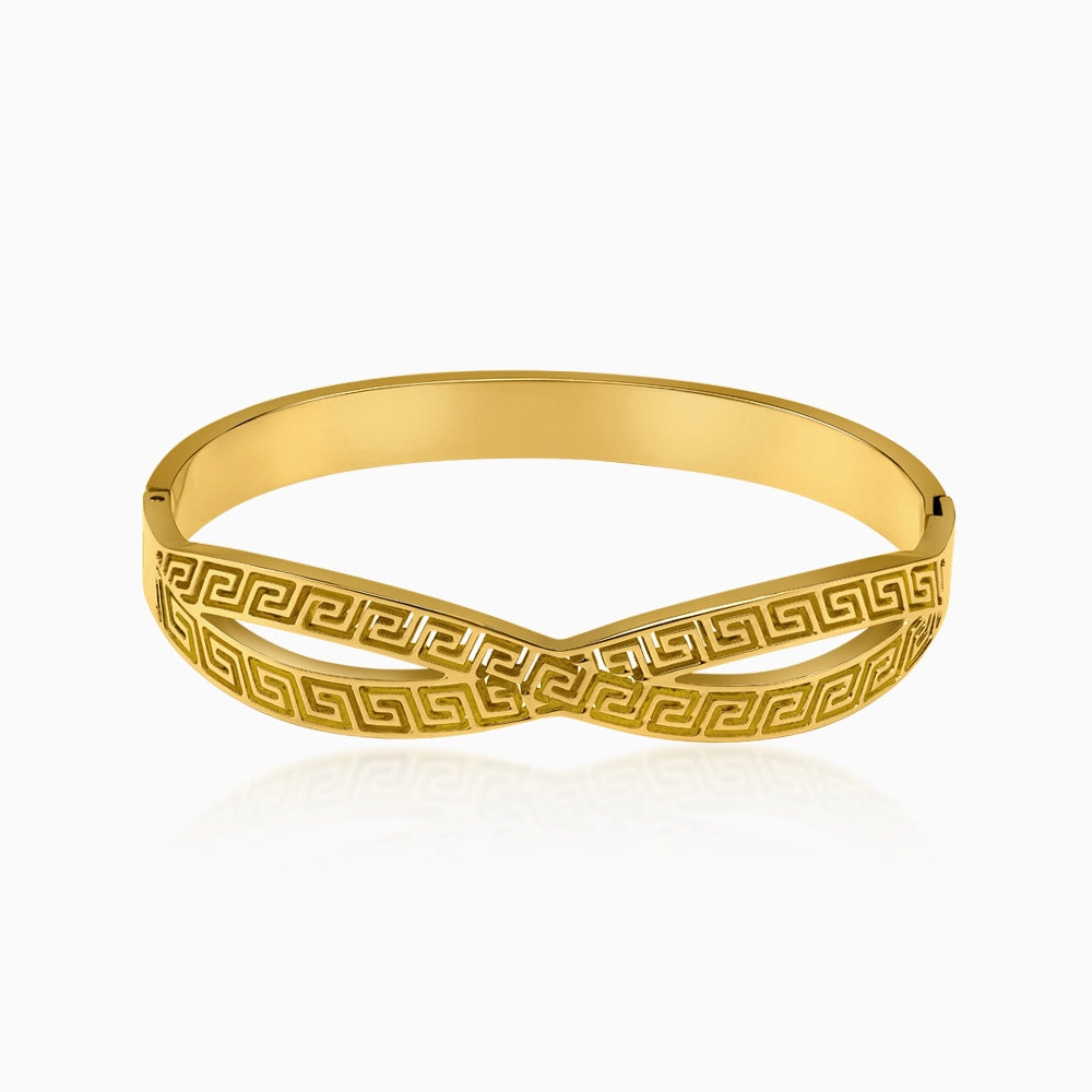 Infinity Maze Bangle Bracelet