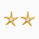Pearl Starfish Earrings
