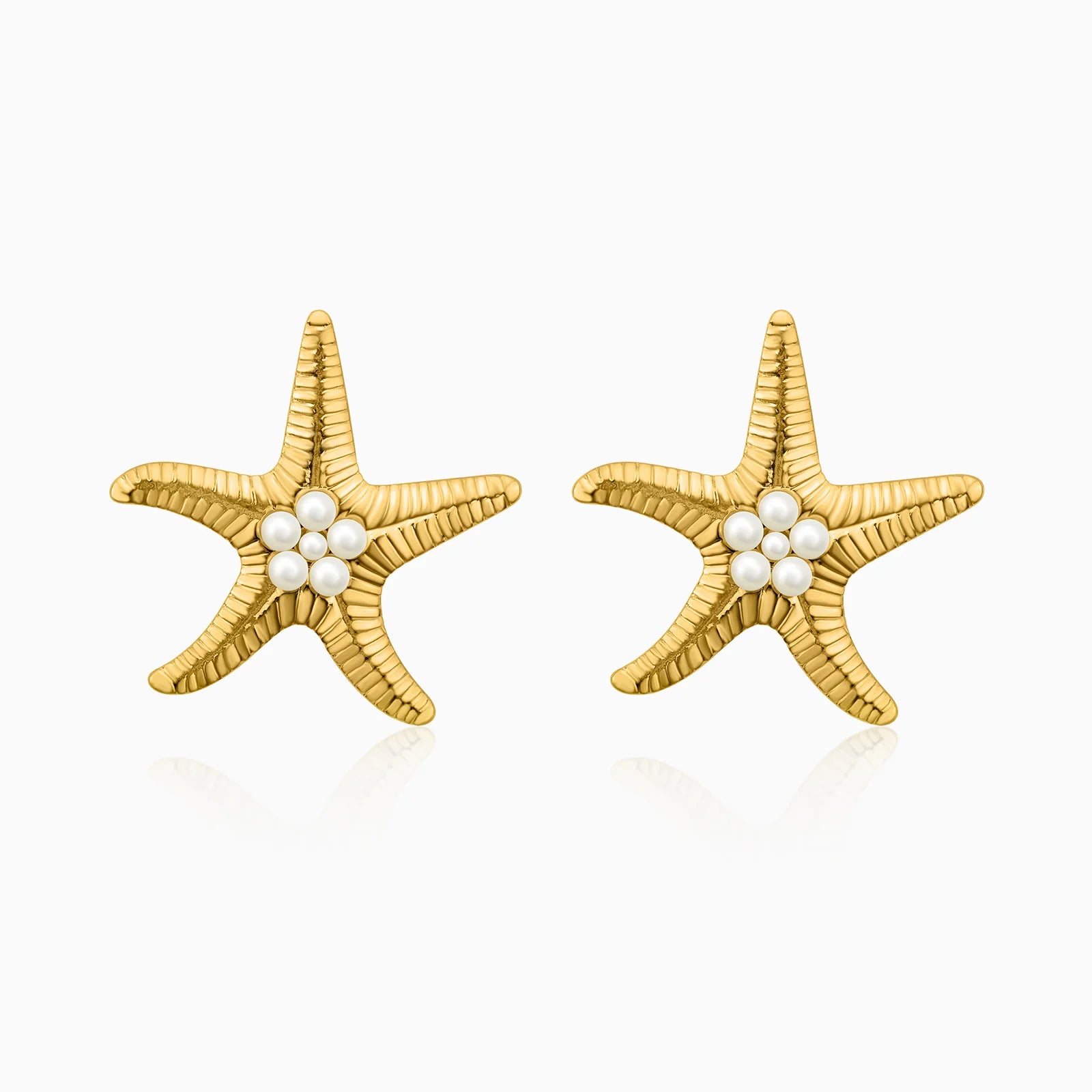 Pearl Starfish Earrings