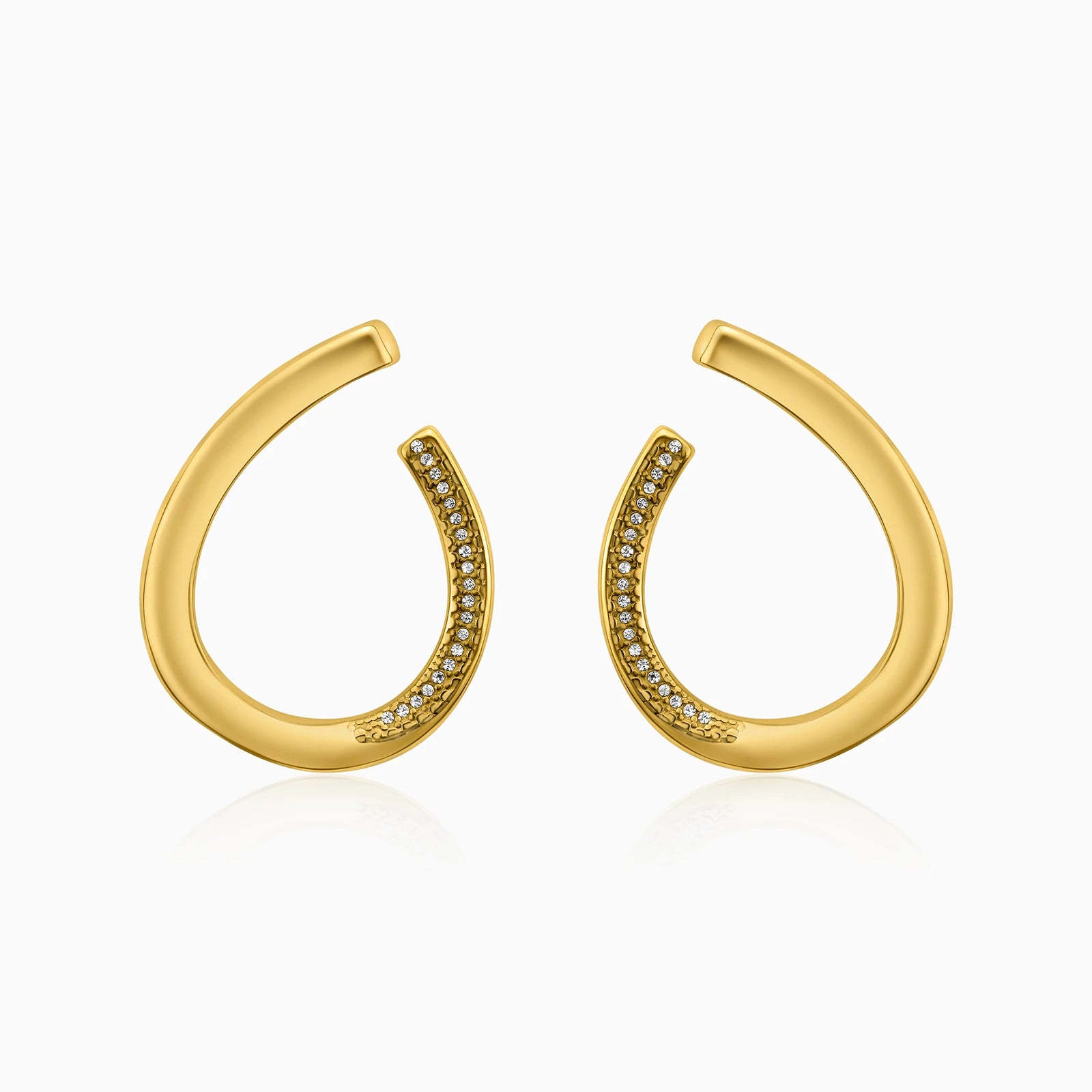 Crystal Arc Earrings