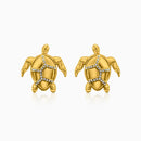 Shimmer Turtle Earrings