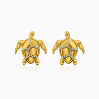 Shimmer Turtle Earrings
