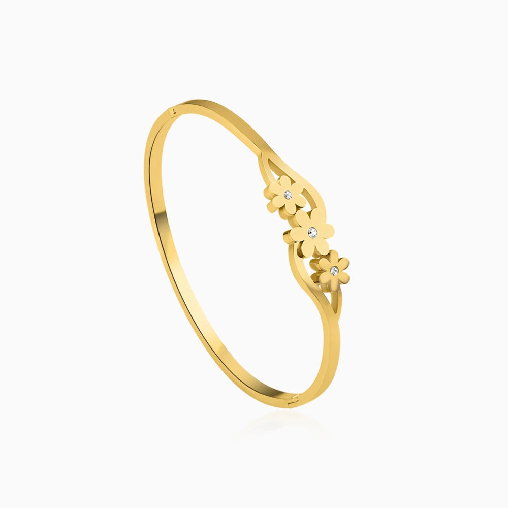 Bloom Charm Bangle Bracelet