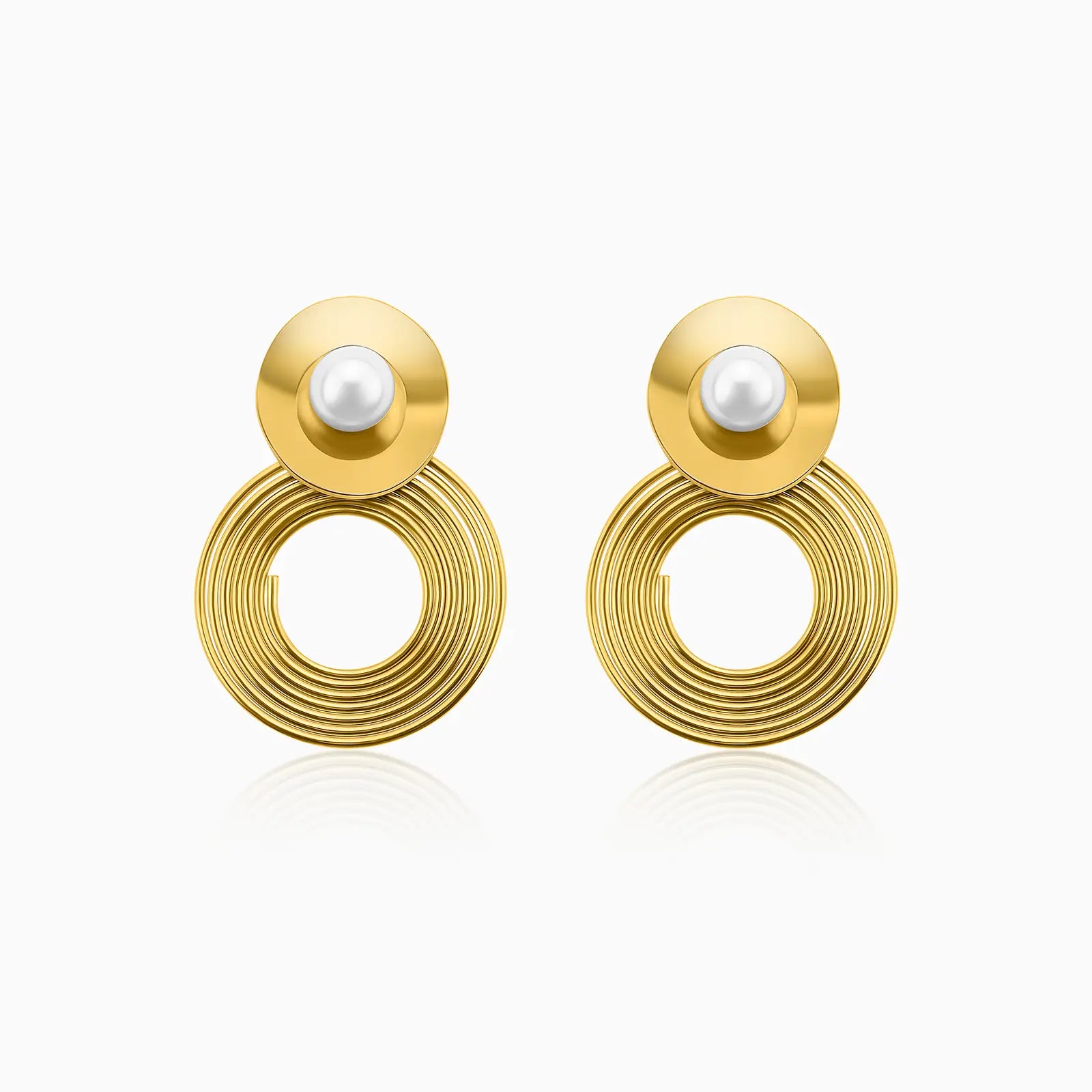 Golden Ripple Earrings