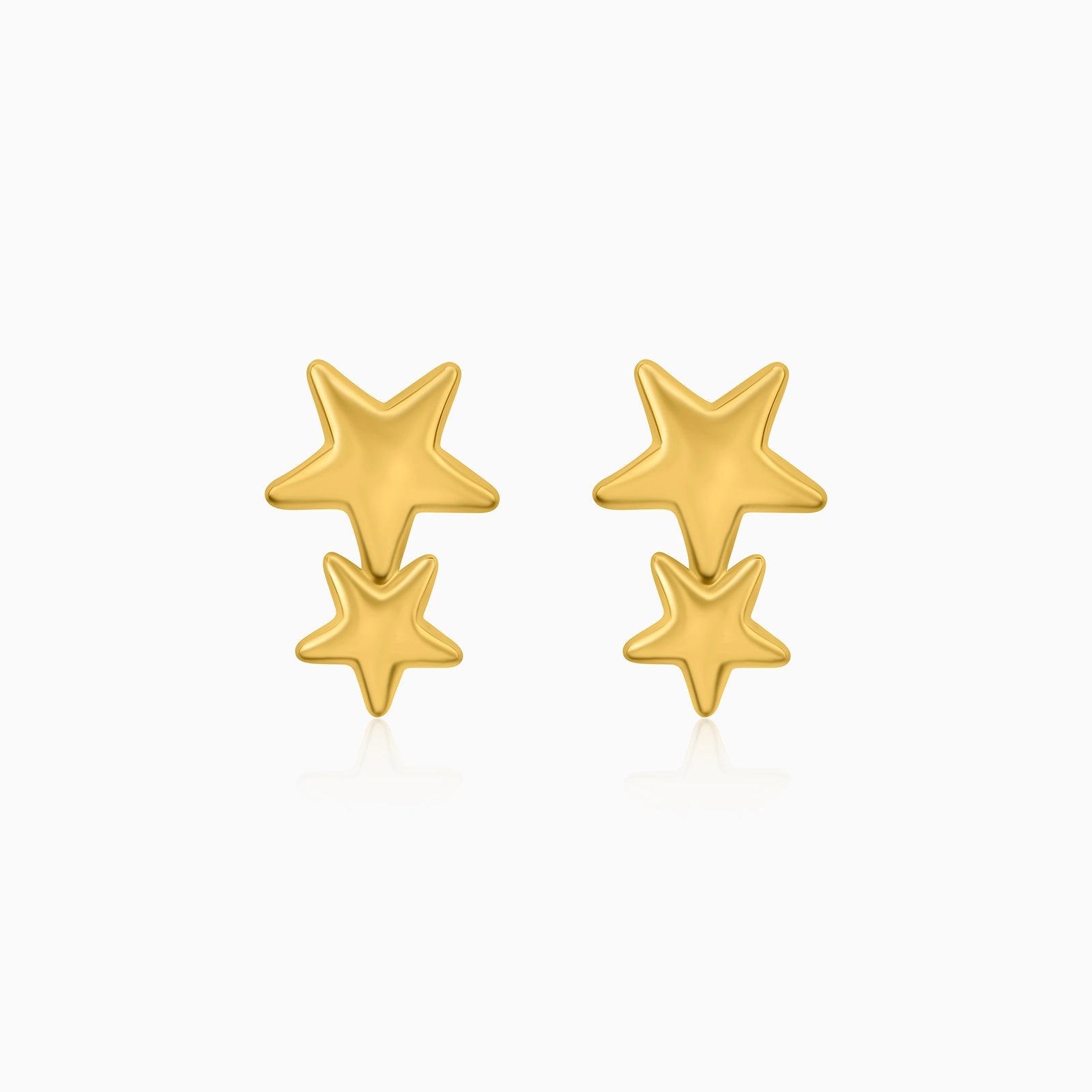 Twin Star Stud Earrings