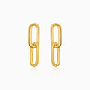 Gold Link Earrings