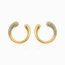 Golden Crescent Earrings