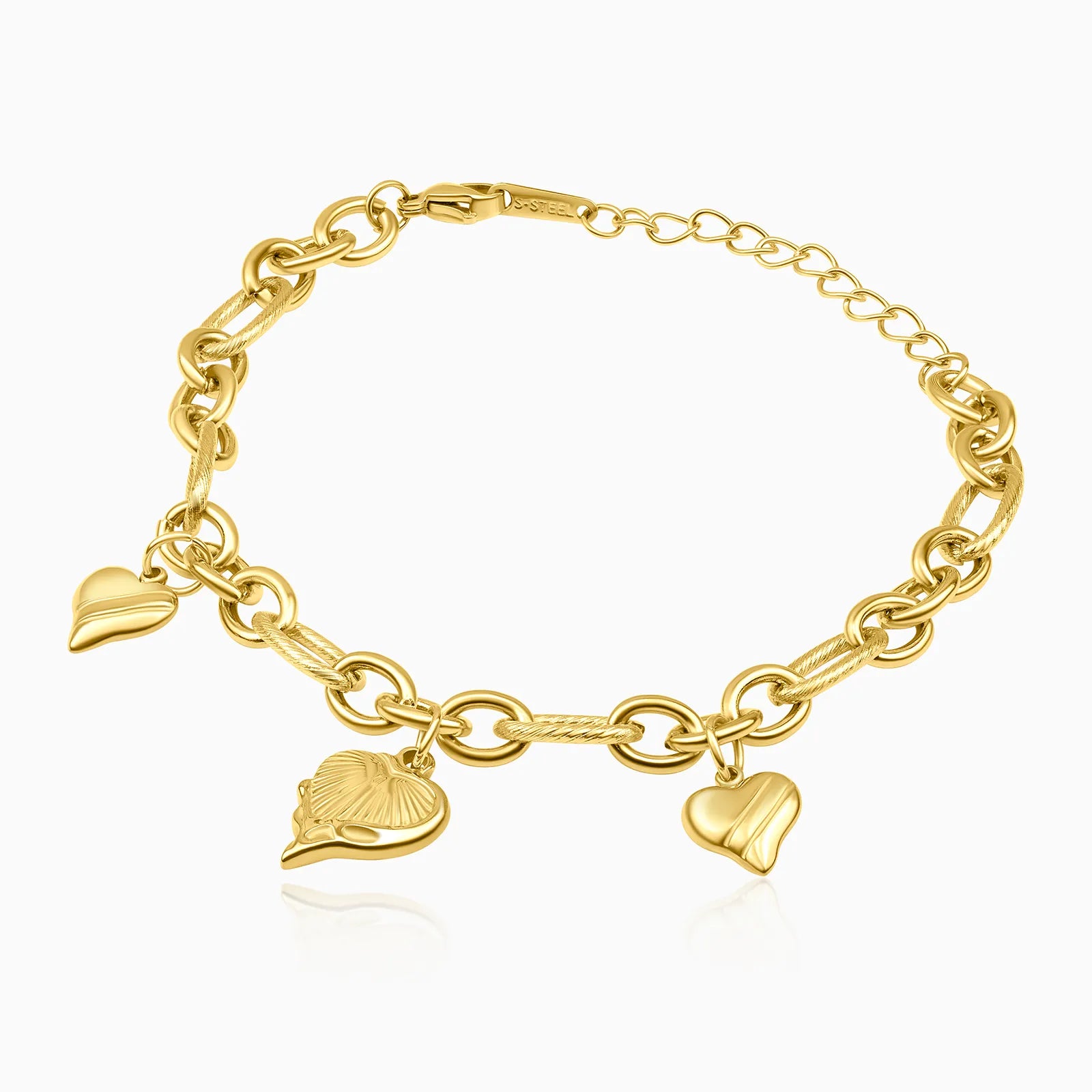 Golden Hearts Bracelet
