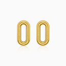 Sunlit Oval Earrings