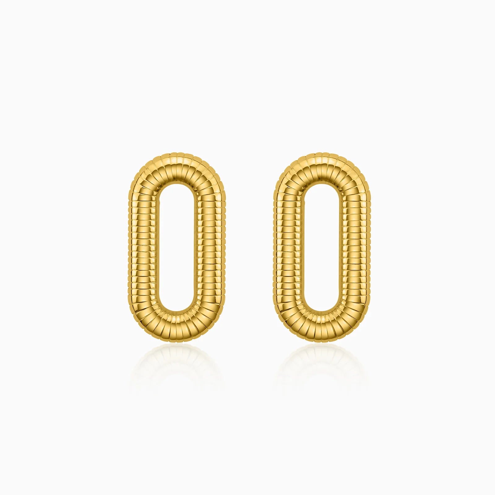 Sunlit Oval Earrings