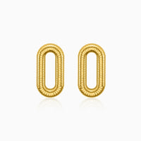 Sunlit Oval Earrings